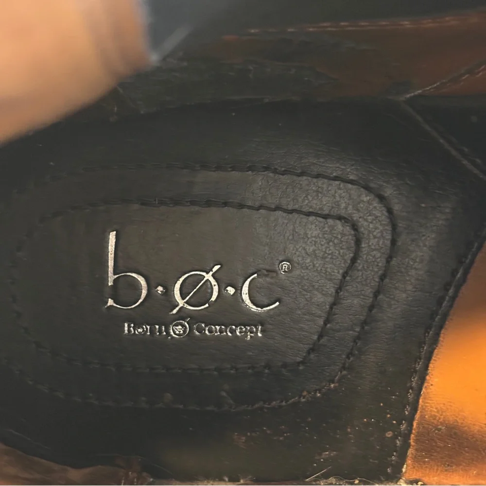 B.O.C. BORN Concept Men’s Leather Chelsea Boot Size 10/42 Black